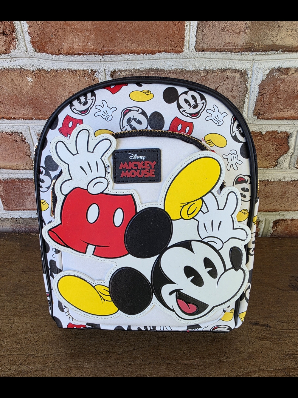 MICKEY MOUSE White Red Yellow Mini Backpack